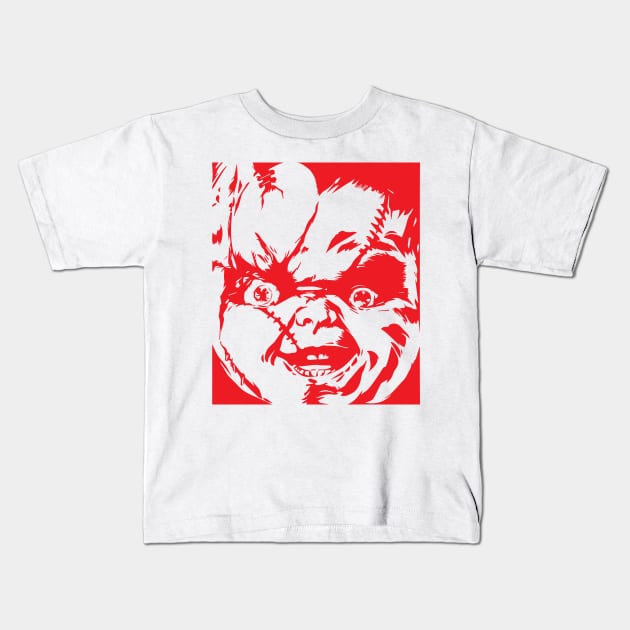 chucky Kids T-Shirt by horrorshirt